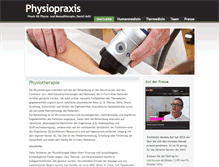 Tablet Screenshot of physiopraxis.ch